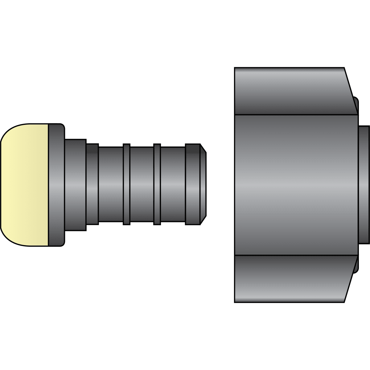 HEATLINK Heatlink 17755 1/2 inches PEX x 1/2 inches Female Pipe Thread Swivel HPP Adapter
