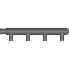 HEATLINK Heatlink 13204M 4 port, 3/4 inches PEX x closed end HPP mini multiport tee