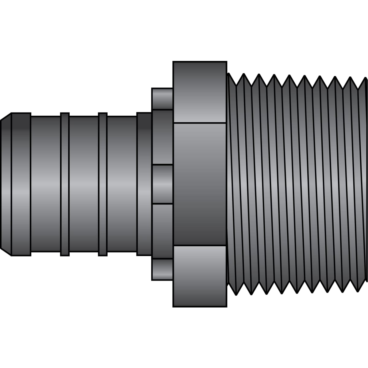 HEATLINK Heatlink 17522 3/4 inches PEX x 3/4 inches MNPT HPP Adapter