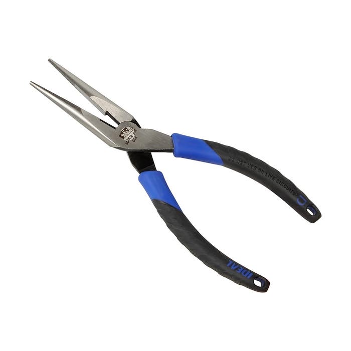 IDEAL Ideal 30-3038 Long-Nose Plier With Cutter - Smart-Grip 8-1/2 Inch