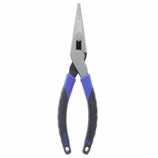 IDEAL Ideal 30-3038 Long-Nose Plier With Cutter - Smart-Grip 8-1/2 Inch