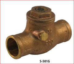 JOMAR Jomar S501G 3/4 Horizontal Swing Check Valve 125 lb 3/4 in Nominal