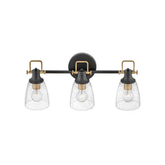 HINKLEY LIGHTING Hinkley Lighting 51273BK Easton Modern Vanity Light 120V 10/100W LED 3-Lamp 24 Inch