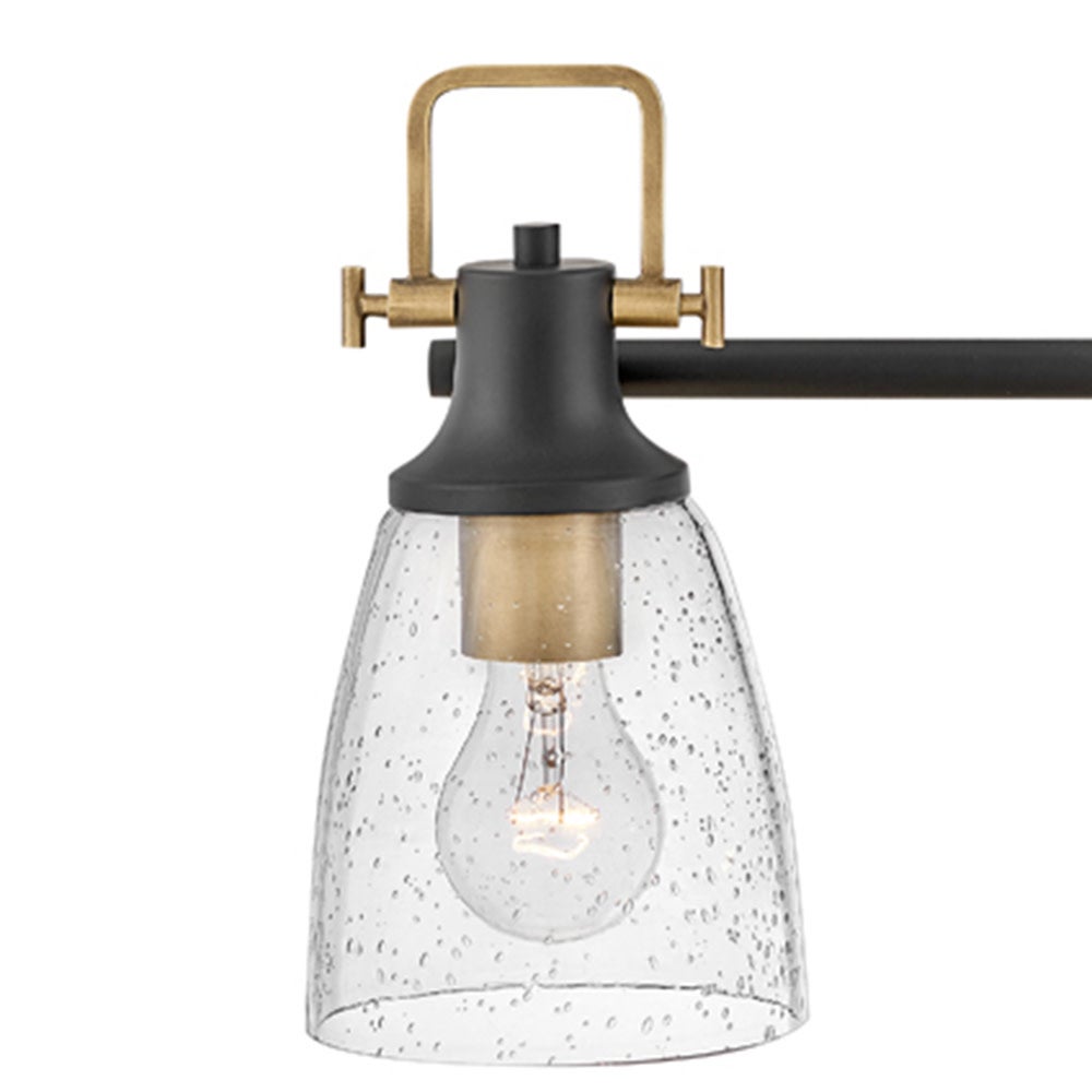 HINKLEY LIGHTING Hinkley Lighting 51273BK Easton Modern Vanity Light 120V 10/100W LED 3-Lamp 24 Inch