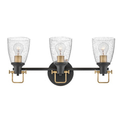 HINKLEY LIGHTING Hinkley Lighting 51273BK Easton Modern Vanity Light 120V 10/100W LED 3-Lamp 24 Inch