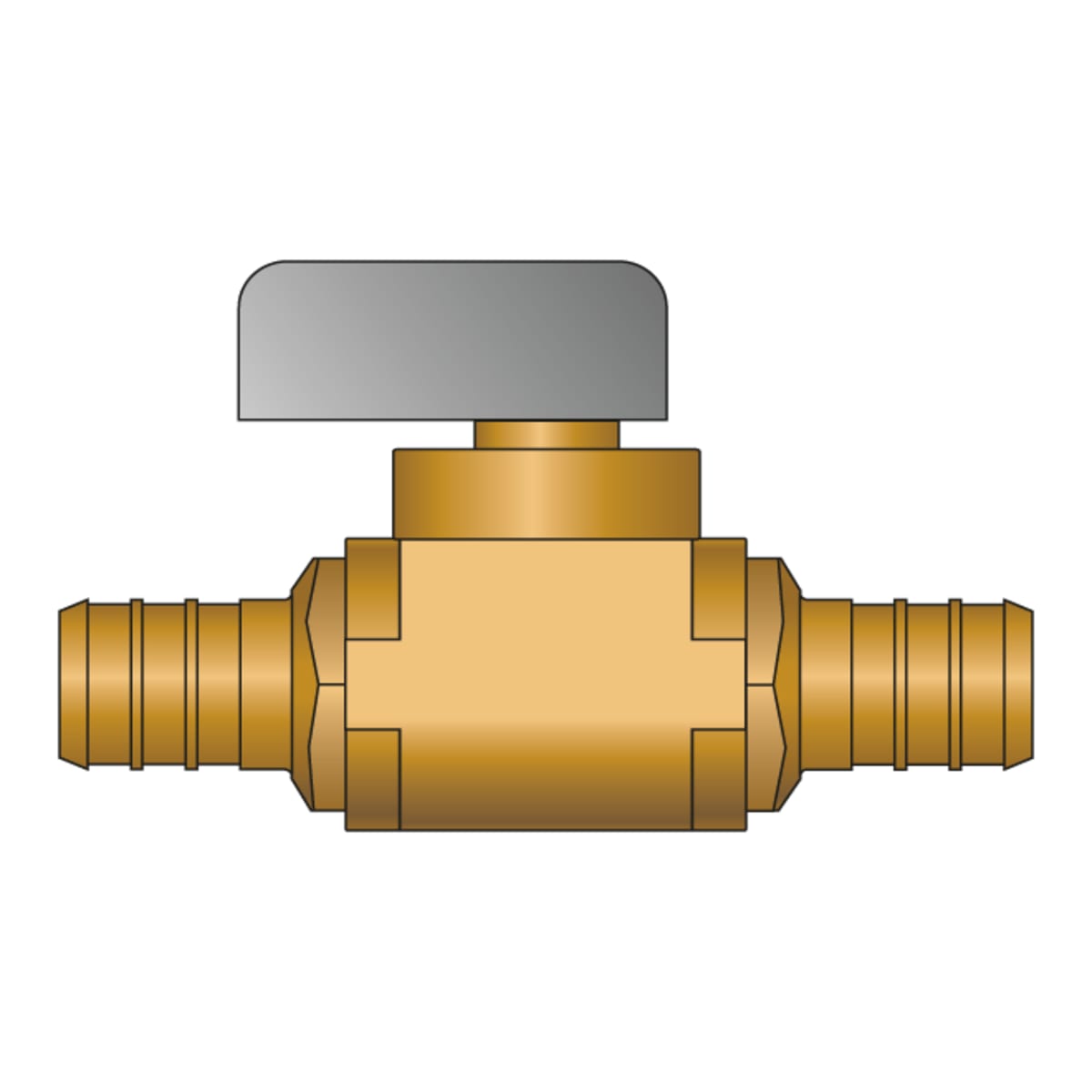 HEATLINK Heatlink 23705NL 1/2 PEX Straight No Lead Brass Ball Valve