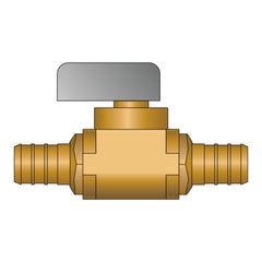 HEATLINK Heatlink 23705NL 1/2 PEX Straight No Lead Brass Ball Valve