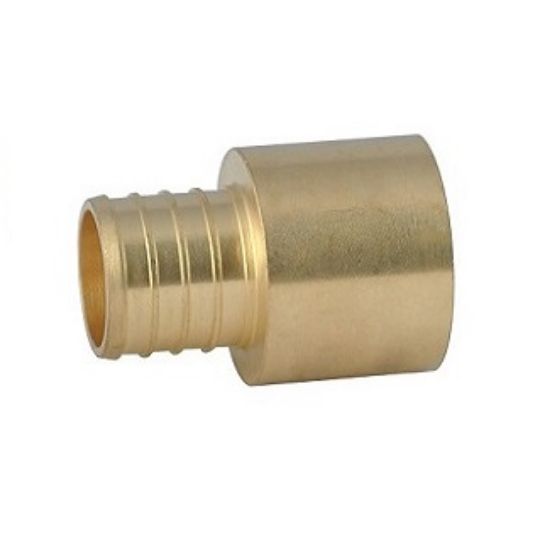 HEATLINK Heatlink 27228NL 1 inches PEX x 1 inches female sweat no lead brass adapter