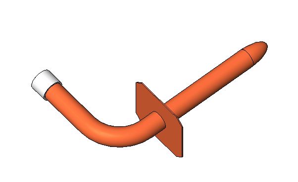 HEATLINK Heatlink 28205 1/2 inches PEX Insert x Closed, 3 inches x 6 inches Stub-out Elbow with Edge Bracket