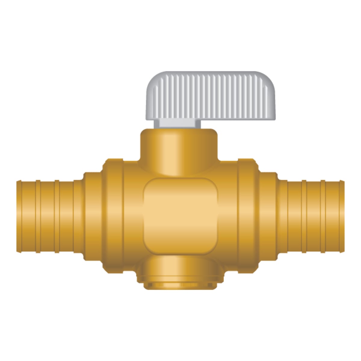 HEATLINK Heatlink 23722NL 3/4 PEX Straight No Lead Brass Ball Valve