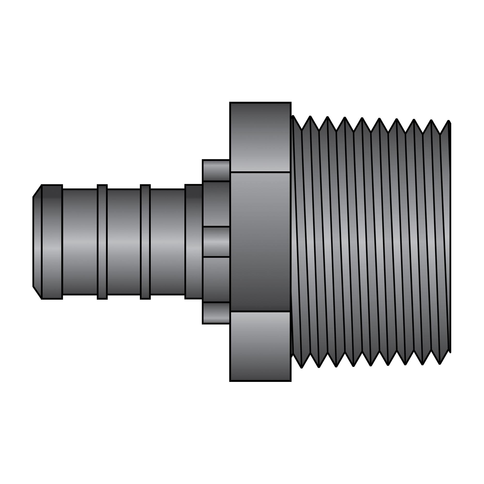 HEATLINK Heatlink 17552 1/2 inches PEX x 3/4 inches MNPT HPP adapter