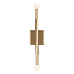 KICHLER Kichler 52556CPZ Odensa 17 inches 2 Light Wall Sconce 60 W