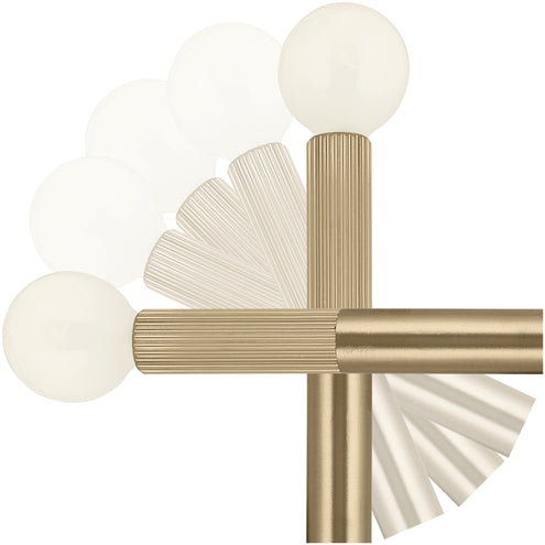 KICHLER Kichler 52556CPZ Odensa 17 inches 2 Light Wall Sconce 60 W