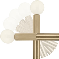 KICHLER Kichler 52556CPZ Odensa 17 inches 2 Light Wall Sconce 60 W