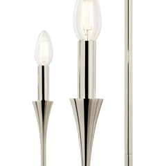 KICHLER Kichler 52689PN Alvaro 5 light chandelier ceiling light 300w 30 inch