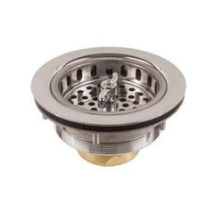 JOMAR Jomar 300-001 SS-304 Twist-N-Loc Chrome Plated Brass Sink Strainer 1/16 inches-3/4 inches Sink Thickness