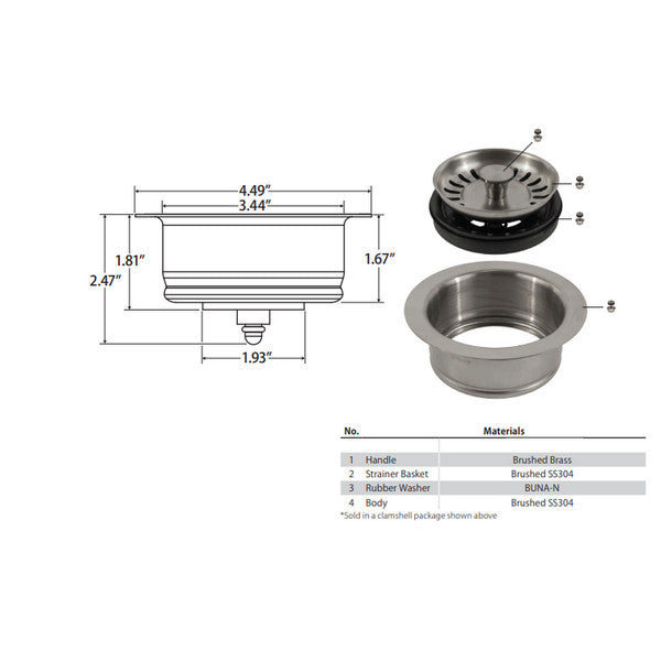 JOMAR Jomar 300-021CLAM Push-N-Seal II Pack of 24