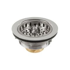 JOMAR Jomar 300-023CLAM Chrome Plated Brass or 300 Grade Brushed Stainless Steel Sink Strainer BS-325B