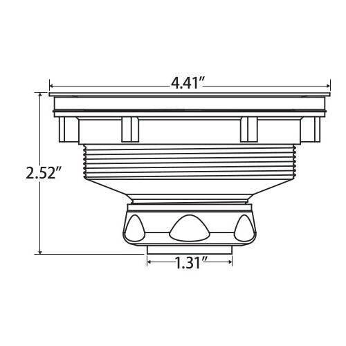 JOMAR Jomar 300-023CLAM Chrome Plated Brass or 300 Grade Brushed Stainless Steel Sink Strainer BS-325B