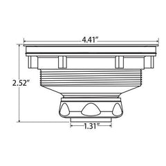 JOMAR Jomar 300-023CLAM Chrome Plated Brass or 300 Grade Brushed Stainless Steel Sink Strainer BS-325B