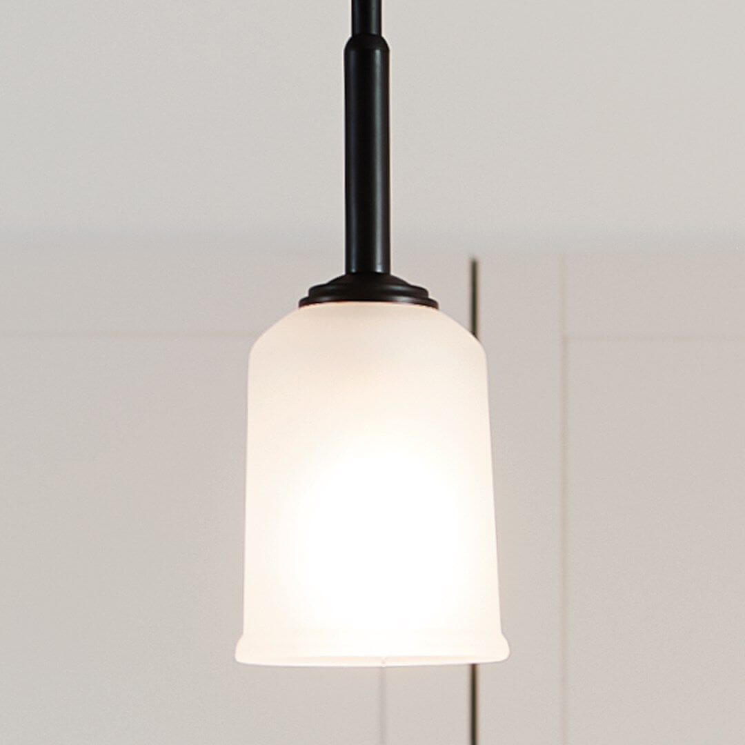 KICHLER Kichler 43674BK Shailene 1 light 100W 5 inch A19 mini pendant