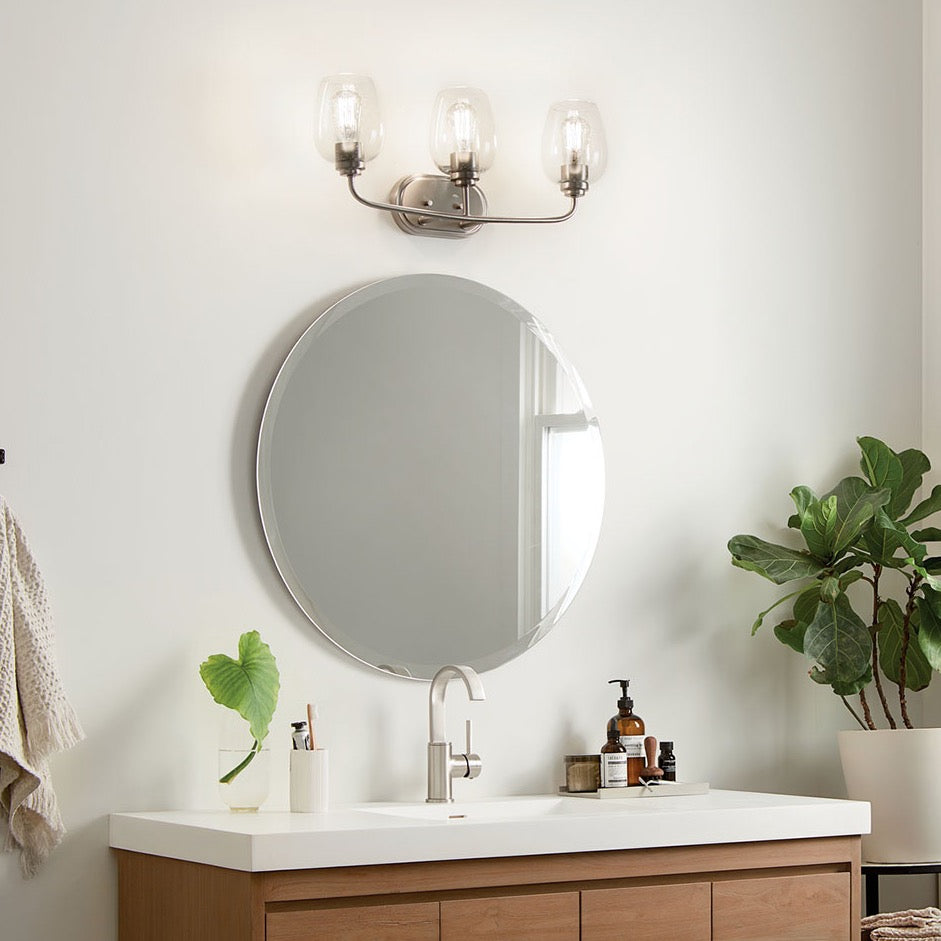 KICHLER Kichler 45129NICS Valserrano 24 inch 3 light vanity light 75W
