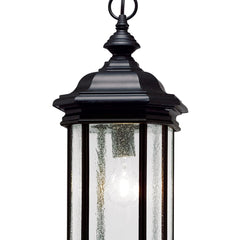 KICHLER Kichler 9810BK Kirkwood 1 light pendant 150W 18 inch high 8.5 inch square