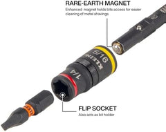 KLEIN TOOLS Klein Tools 85191HD Impact-Rated Flip Socket Conduit Reamer Driver 1/2-Inch, 3/4-Inch, 1-Inch