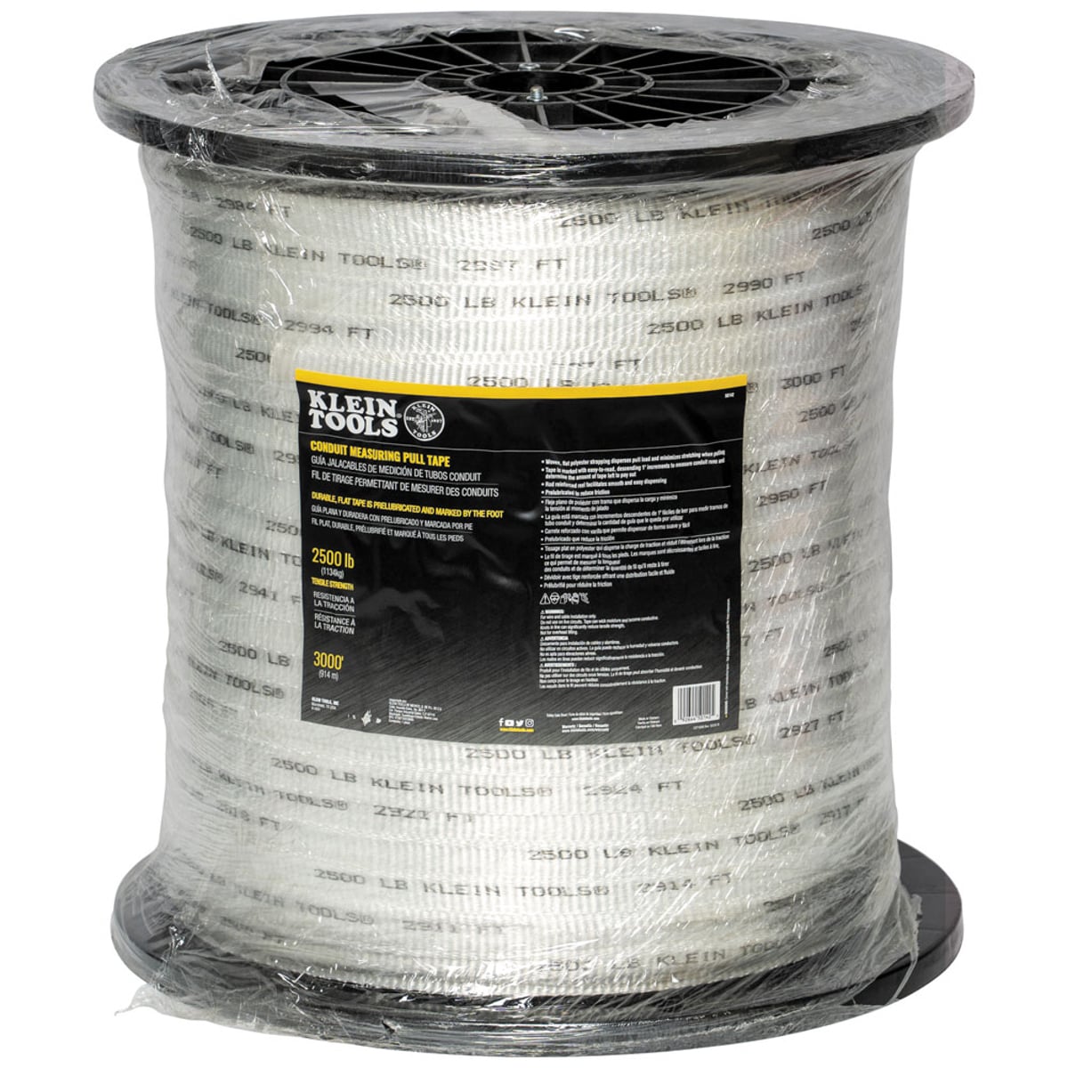 KLEIN TOOLS Klein Tools 50142 conduit measuring pull tape 2500-pound 3000-foot