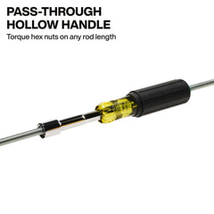 KLEIN TOOLS Klein Tools 65407MAGM Metric Magnetic Heavy-Duty Hollow-Shaft Nut Driver 7mm