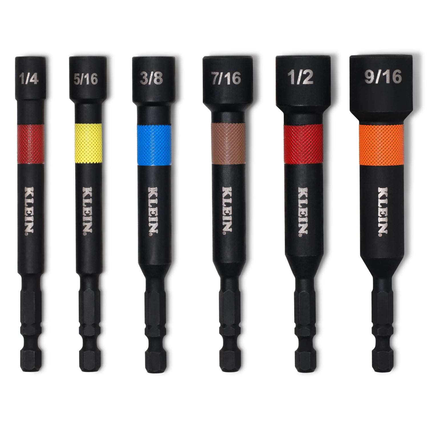 KLEIN TOOLS Klein Tools 32946S Magnetic Power Nut Setters 4-inch shaft 6-piece