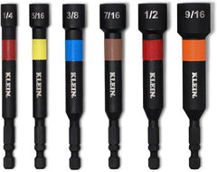 KLEIN TOOLS Klein Tools 32946S Magnetic Power Nut Setters 4-inch shaft 6-piece