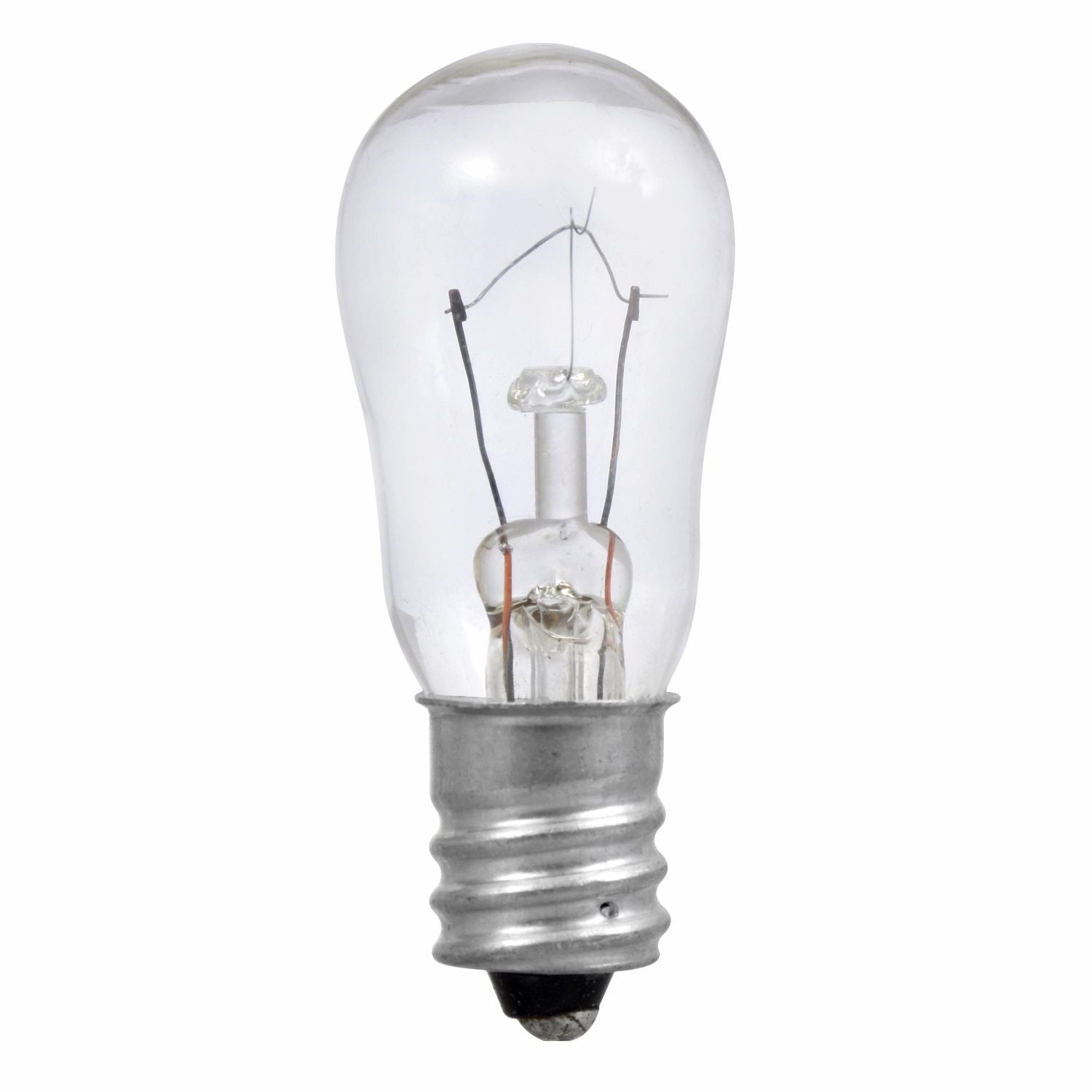 LEDVANCE Ledvance 6S6/CL-130V/16938 incandescent S6 bulb shape indicator light 6W 130V candelabra base
