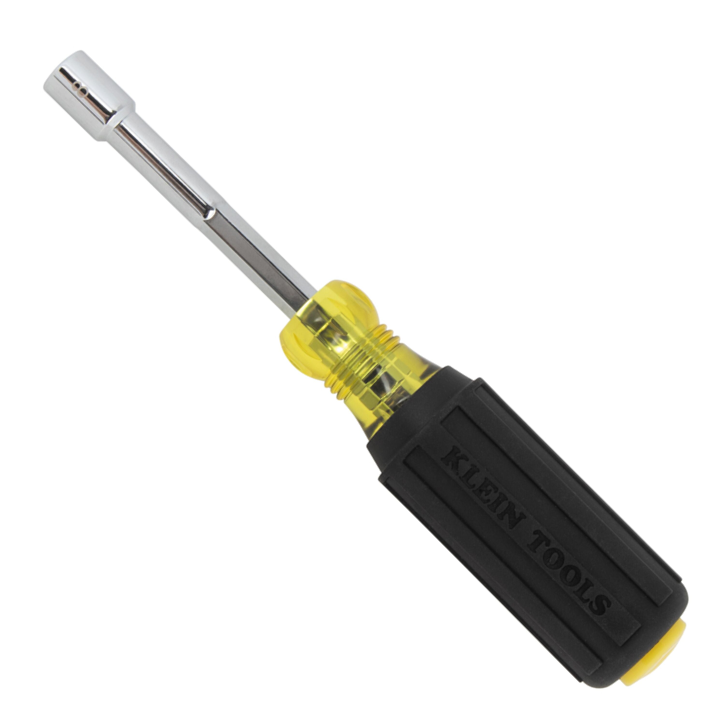 KLEIN TOOLS Klein Tools 65408M metric color-coded nut driver, heavy-duty hollow-shaft 8mm