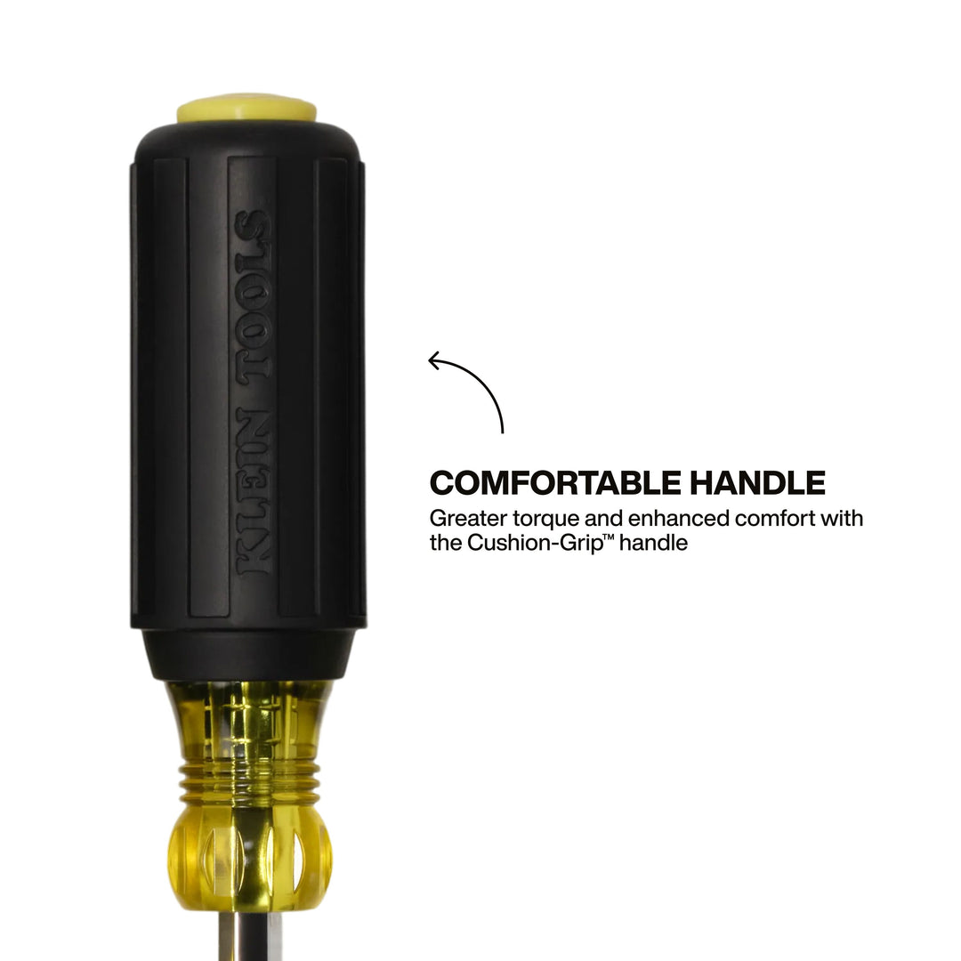 KLEIN TOOLS Klein Tools 65408M metric color-coded nut driver, heavy-duty hollow-shaft 8mm