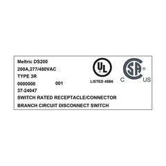 MELTRIC Meltric 37-24047 DS200 Receptacle 200A Size 6