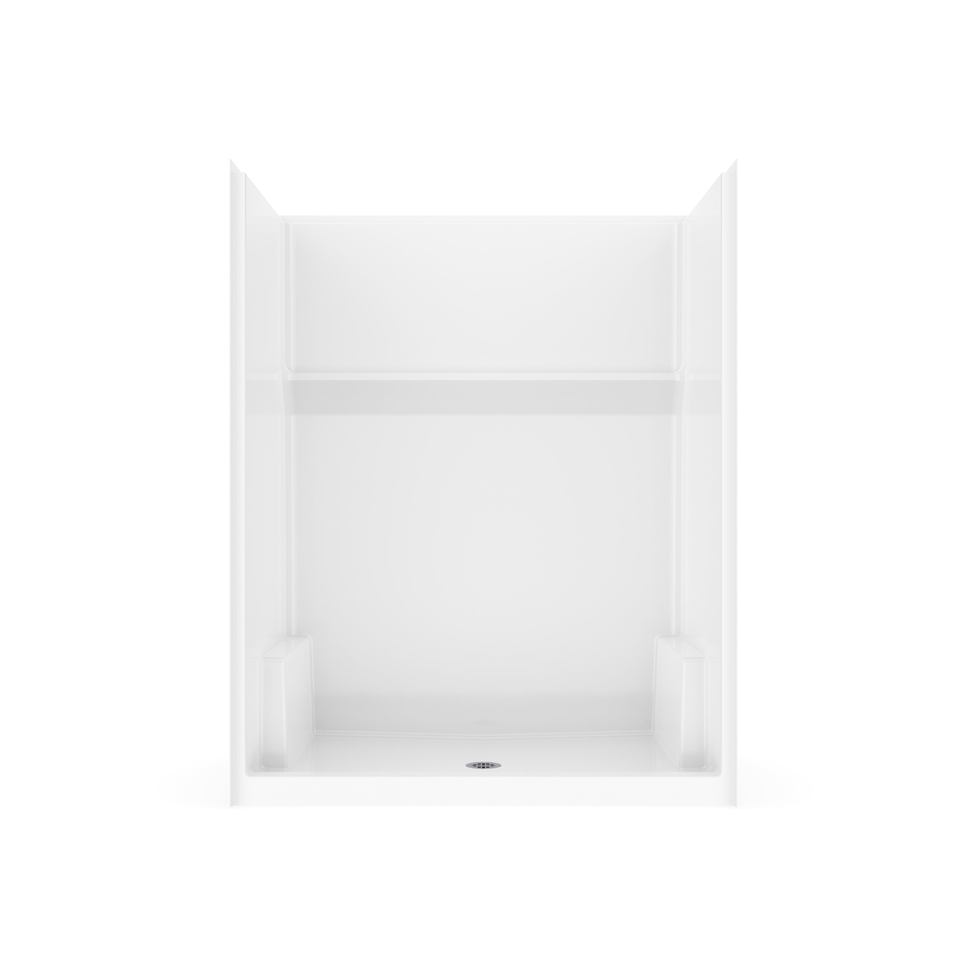 MAAX Maax 107661-000-002-000 Icon SH6034 AcrylX Alcove Center Drain One-Piece Shower 60 x 33 1/2 x 75 1/2 Inches