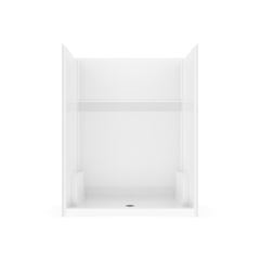 MAAX Maax 107661-000-002-000 Icon SH6034 AcrylX Alcove Center Drain One-Piece Shower 60 x 33 1/2 x 75 1/2 Inches