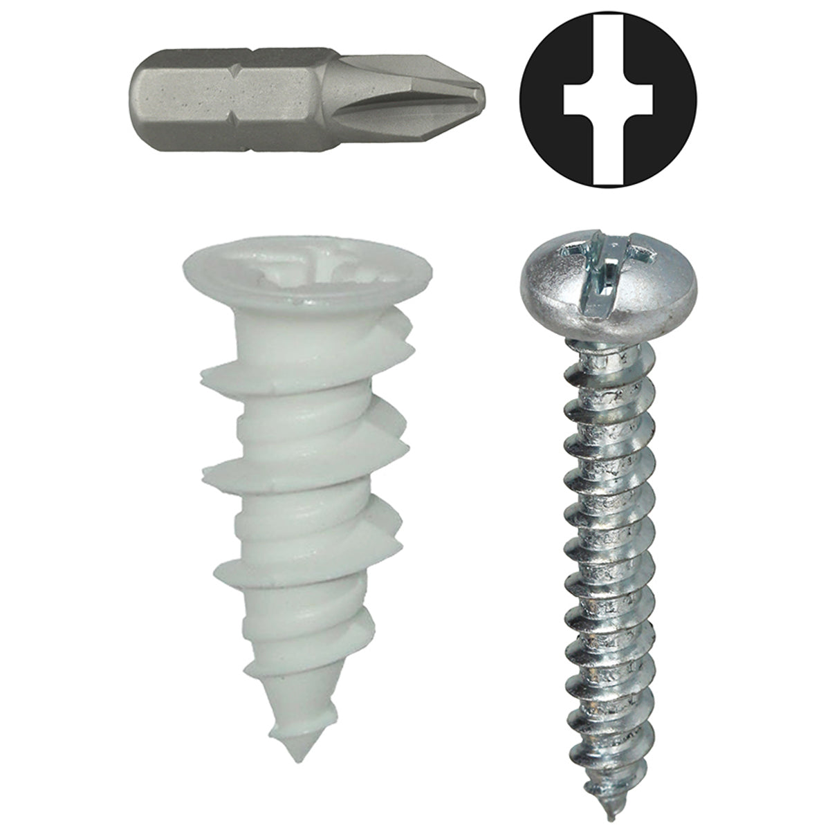 LH DOTTIE Lh Dottie WDK6NT wall board kit #6 x 1 in 50 pieces tuff pack
