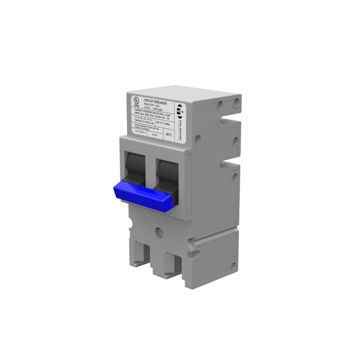 MILBANK Milbank UQFPH-200 200 amp 2 pole 240 volt plug-in 22k aic
