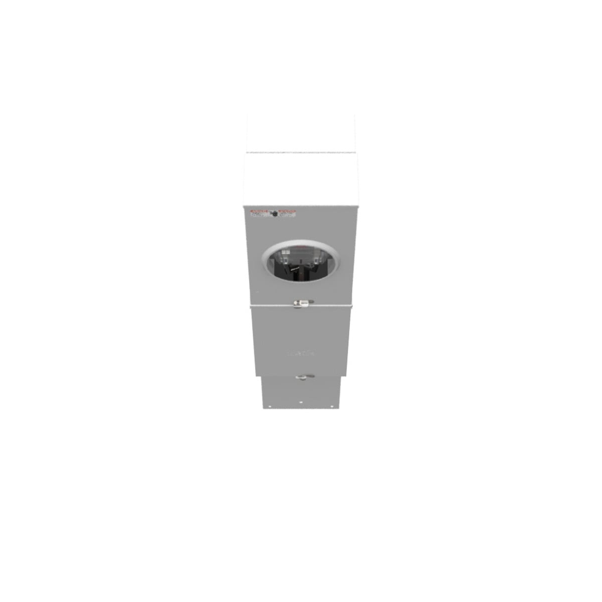 MILBANK Milbank U4322-O-200MB-5T9 5 Term, Ringless, Plain Top, Lever Bypass, 1-200 Amp, Main Breaker, 5th Term 9 Oclock Position, Single Pedestal Direct Bury