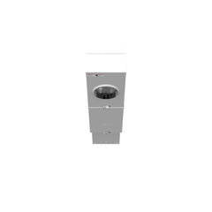 MILBANK Milbank U4322-O-200MB-5T9 5 Term, Ringless, Plain Top, Lever Bypass, 1-200 Amp, Main Breaker, 5th Term 9 Oclock Position, Single Pedestal Direct Bury