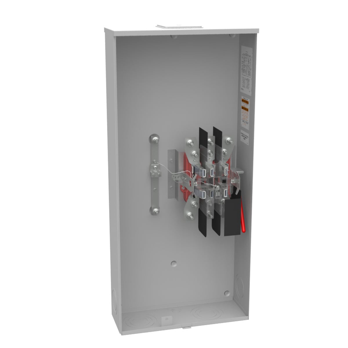 MILBANK Milbank U4911-X-QG-BL 7 term ringless large closing plate quadplex ground lever bypass 320A 600V 9 to 16 inch barrel lock with bracket provision