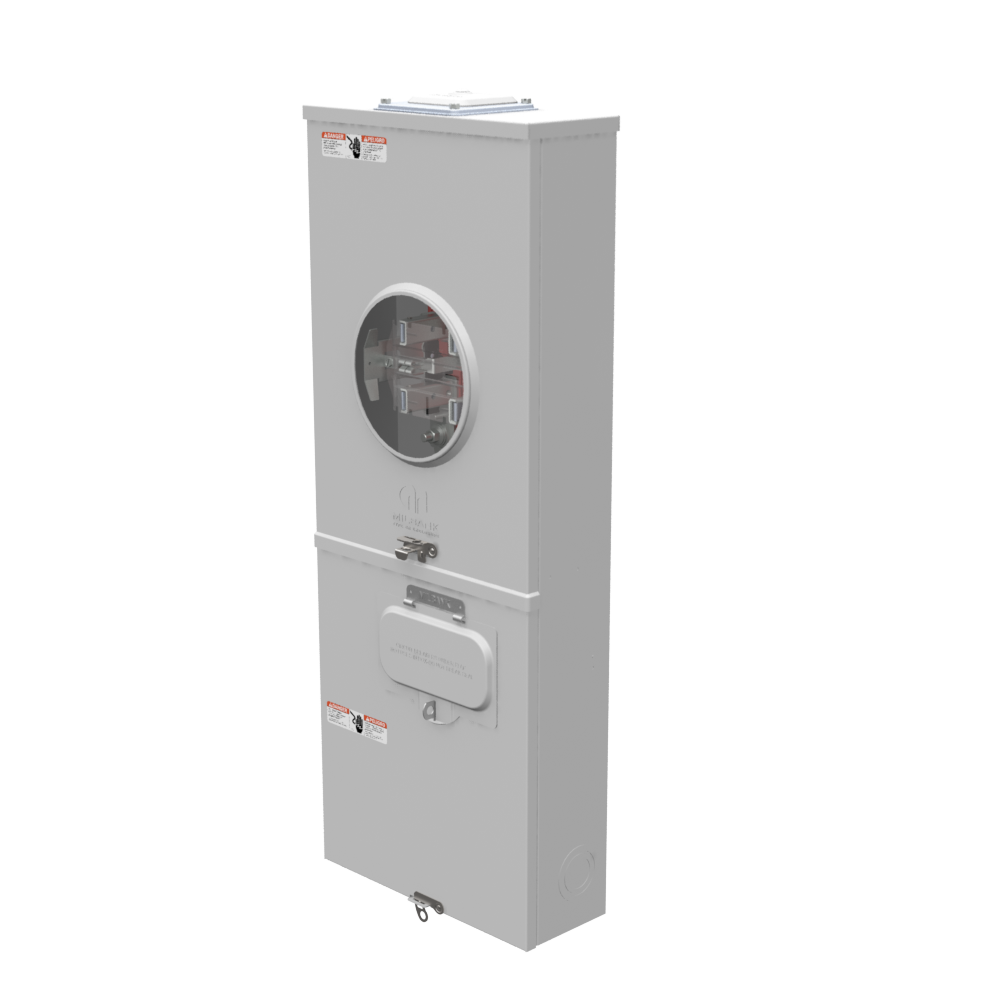 MILBANK Milbank U3791N-RXL-100-5T9 5 Term Ringless Large Hub Opening Adapt To Small Closing Plate Lever Bypass 1-100 Amp Main Breaker 5th Term 9 O'clock Position