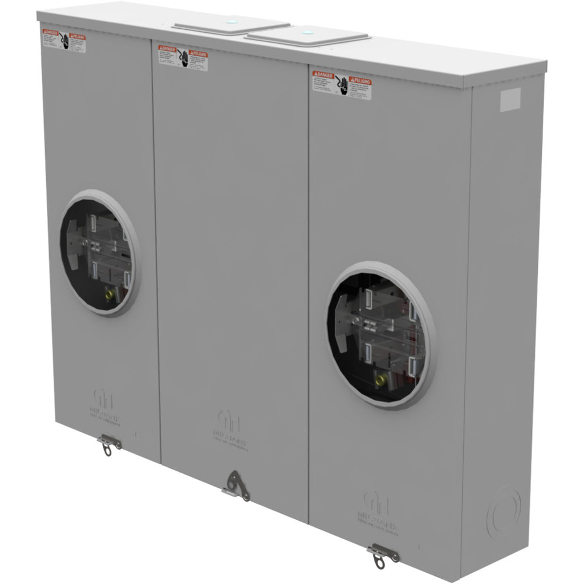 MILBANK Milbank U2872-XT-5T9 5 term ringless 2 large closing plates lever bypass 2 position 5th term 9 o'clock position 200a 300vac