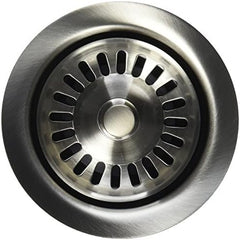 MOUNTAIN PLUMBING Mountain Plumbing MT200EV/BRS waste disposer trim with stopper and strainer 1-5/8 in height 3-13/32 in ID 4-1/2 in OD