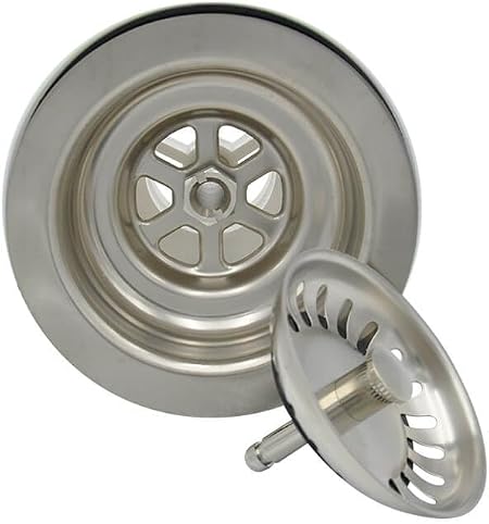 MOUNTAIN PLUMBING Mountain Plumbing MT300/BN Classic 3-1/2 inch Deluxe Stemball Kitchen Sink Strainer