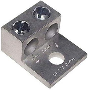 MORRIS PRODUCTS Morris Products 90814 2/0 2-Conductor 1-Hole Aluminum Lug 600V 2/0 AWG