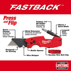 MILWAUKEE Milwaukee 48-22-1505d 6-in-1 fastback folding utility knife 2-pack