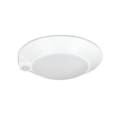 NORA LIGHTING Nora Lighting NLOPAC-R7MSTW 7 inches AC opal LED surface mount with motion sensor & selectable CCT 14W